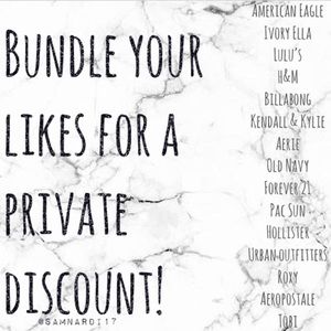 Deals on brand name clothing!